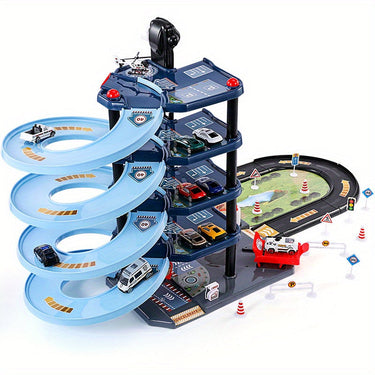 BlazeCity | Emocionantes misiones de rescate - Set de juego de garaje de bomberos y policía con coches